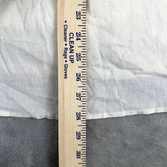 Altar’d State Womens Dress Oatmeal Ruffles Size Medium Bib Short Sleeve - Picture 3 of 9